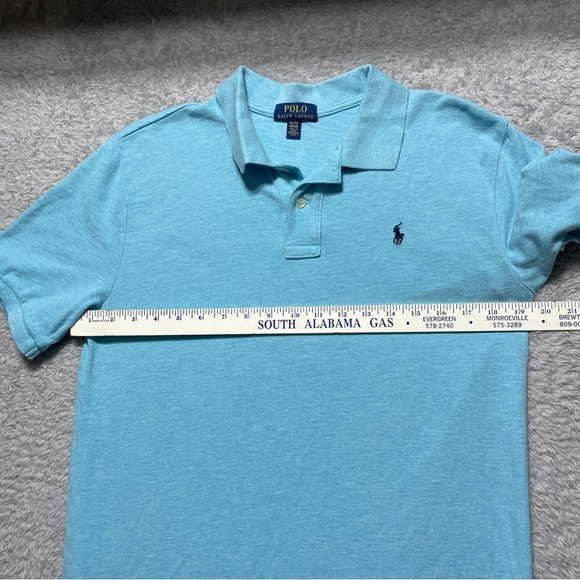 Polo Ralph Lauren Shirt Boys XL Blue Short Sleeve Logo - Picture 6 of 7